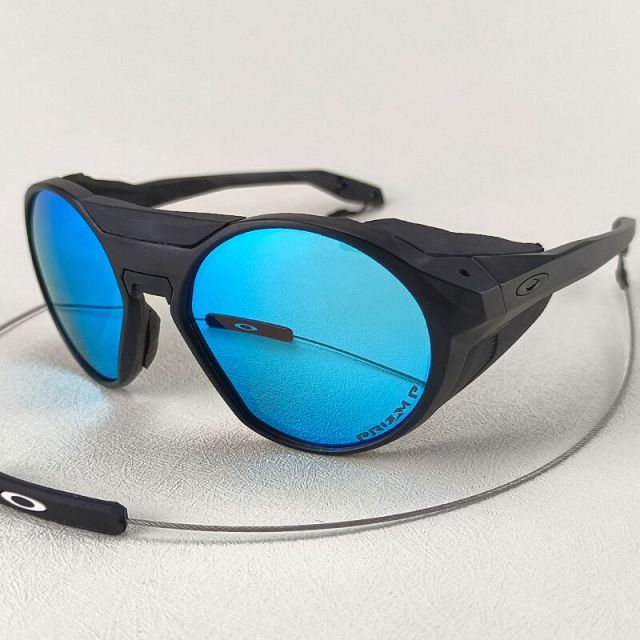 Oakley Clifden Sunglasses Matte Black Frame Prizm Light Blue Lenses
