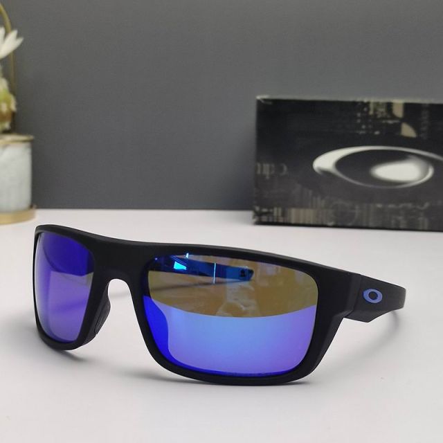Oakley Drop Point Sunglasses Matte Black Frame Prizm Deep Blue Lenses
