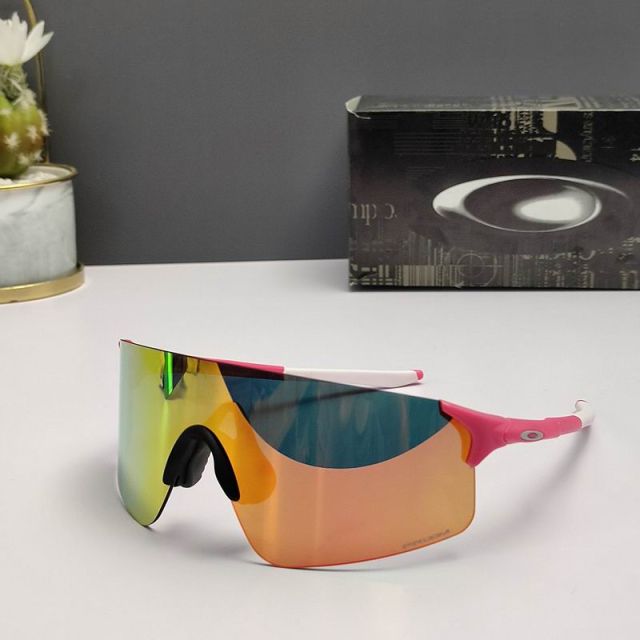Oakley Evzero Blades Sunglasses White Pink Frame Prizm Fire Lenses