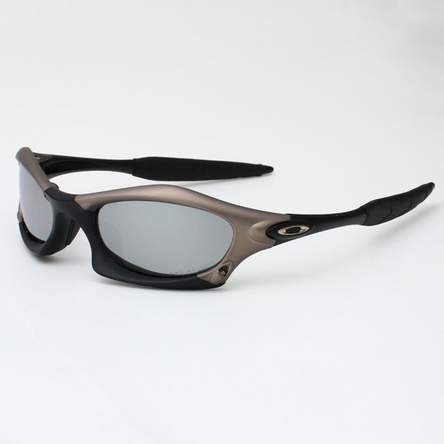 Oakley Splice Sunglasses Black Frame Polarized Gray Lenses