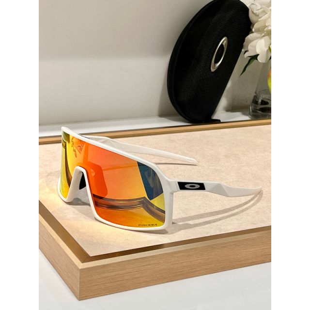 Oakley Sutro Sunglasses Polished White Frame Prizm Ruby Lenses