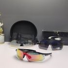 Oakley 0089 Sunglasses Black Frame Polarized Galaxy Ruby Lenses
