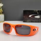 Oakley Crankcase Sunglasses Polished Orange Frame Polarized Gray Lenses