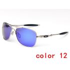Oakley Crosshair Sunglasses Polarized Silver Black/Blue