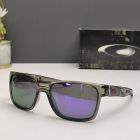Oakley Crossrange Sunglasses Clear Gray Frame Prizm Polarized Purple Lenses