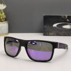 Oakley Crossrange Sunglasses Matte Black Frame Prizm Polarized Purple Lenses