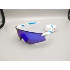 Oakley Encoder Sunglasses OO9471 White Frame Prizm Dark Blue Lens