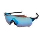 Oakley EVZero Path Sunglasses OO9313 (Low Bridge Fit) Black Frame Prizm Blue Lens