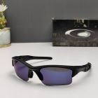 Oakley Half Jacket 2.0 Xl Sunglasses Matte Black Frame Polarized Deep Blue Lenses