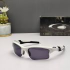 Oakley Half Jacket 2.0 Xl Sunglasses White Black Frame Polarized Dark Gray Lenses