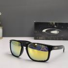 Oakley Holbrook Sunglasses Polished Black Frame Prizm Polarized Galaxy Gold Lenses