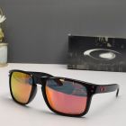 Oakley Holbrook Sunglasses Polished Black Frame Prizm Polarized Ruby Lenses Red Icon