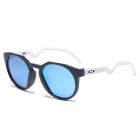 Oakley HSTN Sunglasses OO9464A Black White Frame Prizm Blue Lenses