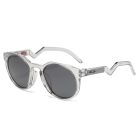 Oakley HSTN Sunglasses OO9464A Crystal Grey Frame Prizm Black Lenses