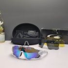 Oakley Jawbreaker Sunglasses Polished White Frame Prizm Sapphire Lenses