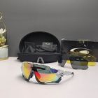 Oakley Jawbreaker Sunglasses White Gray Frame Prizm Galaxy Ruby Lenses
