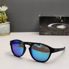 Oakley Latch Sunglasses Matte Black Frame Polarized Sapphire Lenses