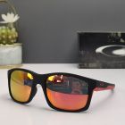 Oakley Mainlink Sunglasses Black Red Frame Polarized Ruby Lenses