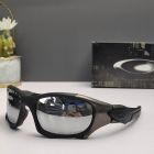 Oakley Pit Boss II Sunglasses Matte Black Frame Polarized Silver Lenses