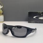 Oakley Pit Bull Sunglasses Polished Black Frame Gray Polarized Lenses