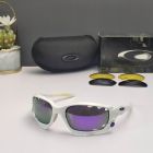Oakley Racing Jacket Sunglasses White Frame Prizm Road Jade Lenses