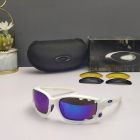 Oakley Racing Jacket Sunglasses White Frame Prizm Sapphire Lenses