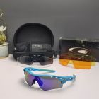 Oakley RadarLock Path Sunglasses Blue Frame Polarized Deep Blue Lenses