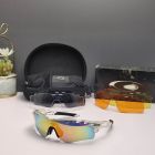 Oakley RadarLock Path Sunglasses Crystal Black Frame Polarized Galaxy Gold Lenses