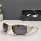 Oakley Scalpel Sunglasses White Yellow Frame Galaxy Gray Polarized Lenses