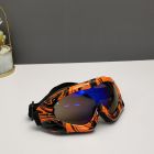 Oakley Ski Goggles Orange Frame Blue Lenses