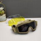 Oakley Ski Goggles Tan Frame 3 Interchangeable Lenses