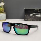 Oakley Sliver F Foldable Sunglasses Polished Black Frame Polarized Galaxy Green Lenses