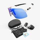 Oakley Sutro Lite Sunglasses OO9463 White Black Frame Prizm Deep Blue Lens