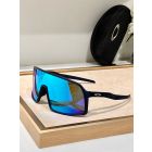 Oakley Sutro Sunglasses Polished Black Frame Prizm Blue Lenses