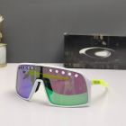 Oakley Sutro Sunglasses Polished White Neon Yellow Frame Prizm Jade Lenses