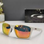 Oakley Targetline Sunglasses White Frame Prizm Polarized Ruby Lenses