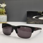 Oakley Thinlink Sunglasses Matte Black Frame Polarized Gray Lenses