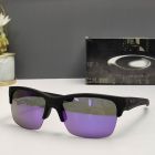 Oakley Thinlink Sunglasses Matte Black Frame Polarized Purple Lenses