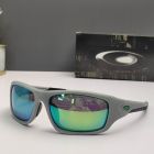 Oakley Valve Sunglasses Matte Gray Frame Polarized Galaxy Blue Lenses
