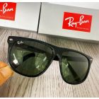 Ray Ban Boyfriend Sunglasses RB4147 Polished Black Frame G-15 Green Lenses