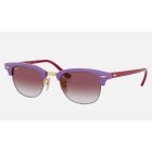 Ray Ban Clubmaster RB4354 Sunglasses + Light Violet Frame Pink  Lens