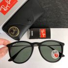 Ray Ban Erika Classic Sunglasses RB4171 Matte Black Frame Polarized Green Lenses