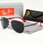 Ray Ban Scuderia Ferrari Collection RB8313m Aviator Sunglasses Gun Red Frame Black Gray Lens
