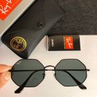 Ray Ban Octagon Sunglasses Black Frame Dark Gray Lens