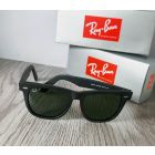 Ray Ban RB2140 Wayfarer Sunglasses Matte Black Frame Polarized Green Lenses