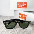 Ray Ban RB2140 Wayfarer Sunglasses Polished Black Frame Polarized G-15 Green Lenses