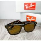 Ray Ban RB2140 Wayfarer Sunglasses Tortoise Frame Polarized Brown Lenses