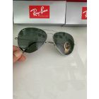 Ray Ban Rb3025 Classic Aviator Sunglasses Silver Frame G-15 Green Lenses