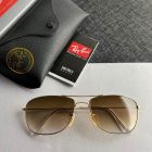 Ray Ban RB3477 Aviator Sunglasses Gold Frame Gradient Brown Lens