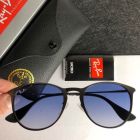 Ray Ban Rb3539 Erika Metal Sunglasses Black Frame Gradient Blue Lenses
